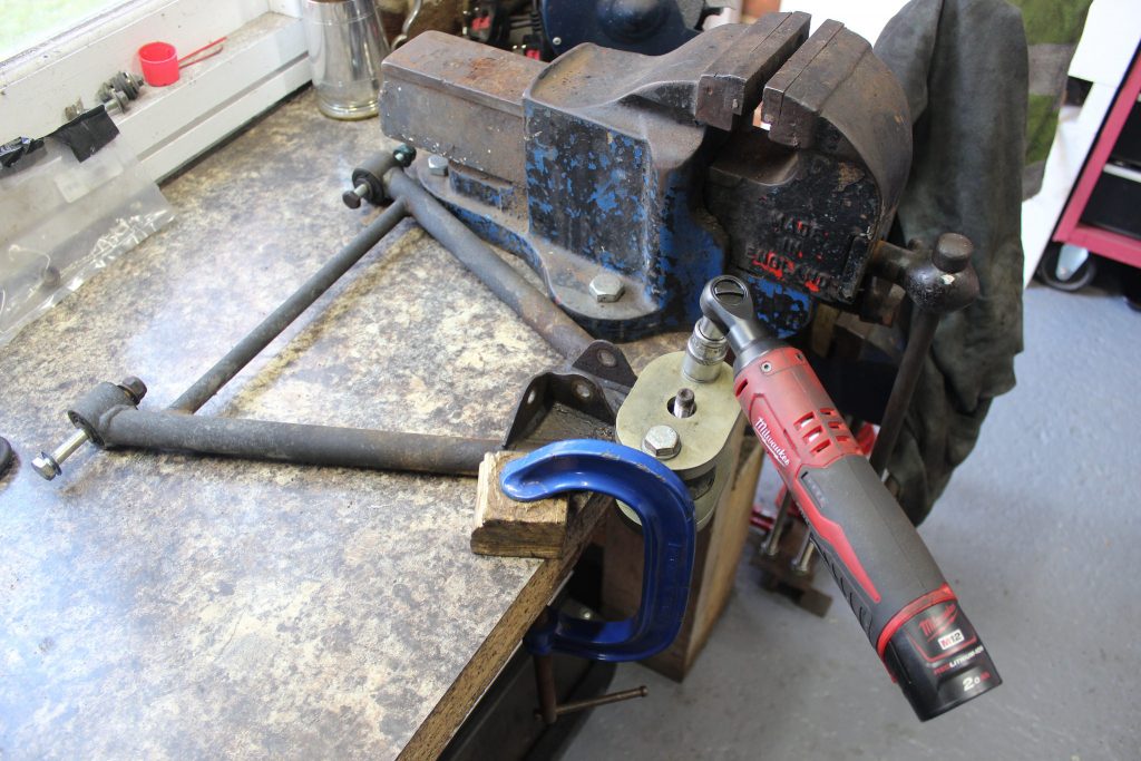 S1 Elise Suspension Refresh Removing Ball Joints and Bushes from Wishbones